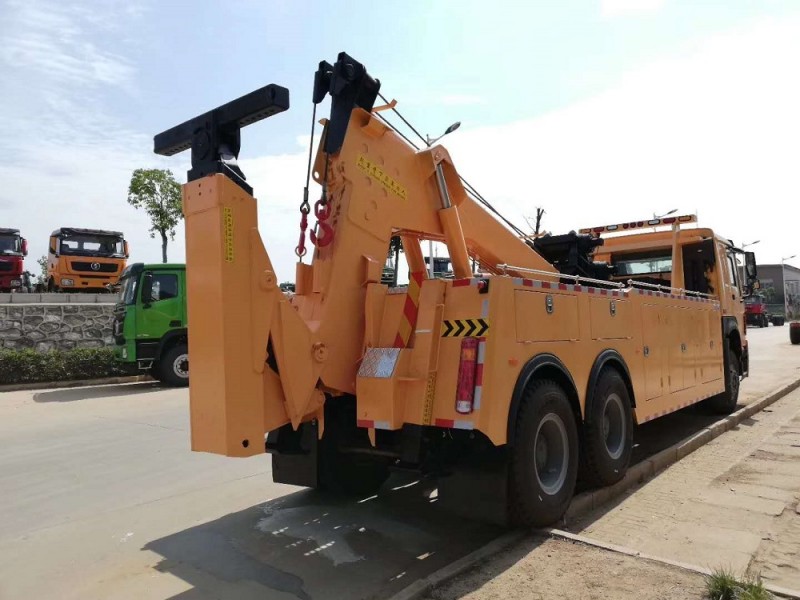 豪沃后八輪清障車拖吊聯體(一拖一)清障車