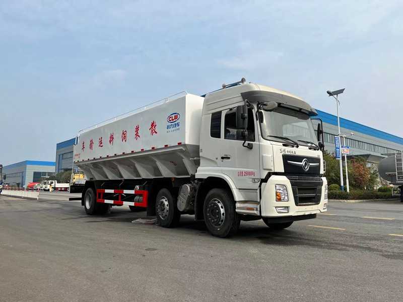 東風專底小三軸散裝飼料車(30-36方)